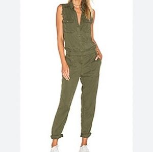 Etienne Marcell olive green/military green sleevless jumpsuit